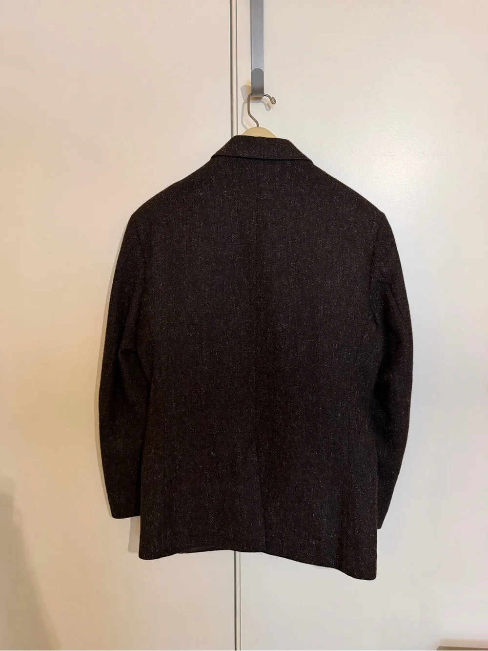 Versatile Men's Brown Tweed Blazer - Giorgio Armani